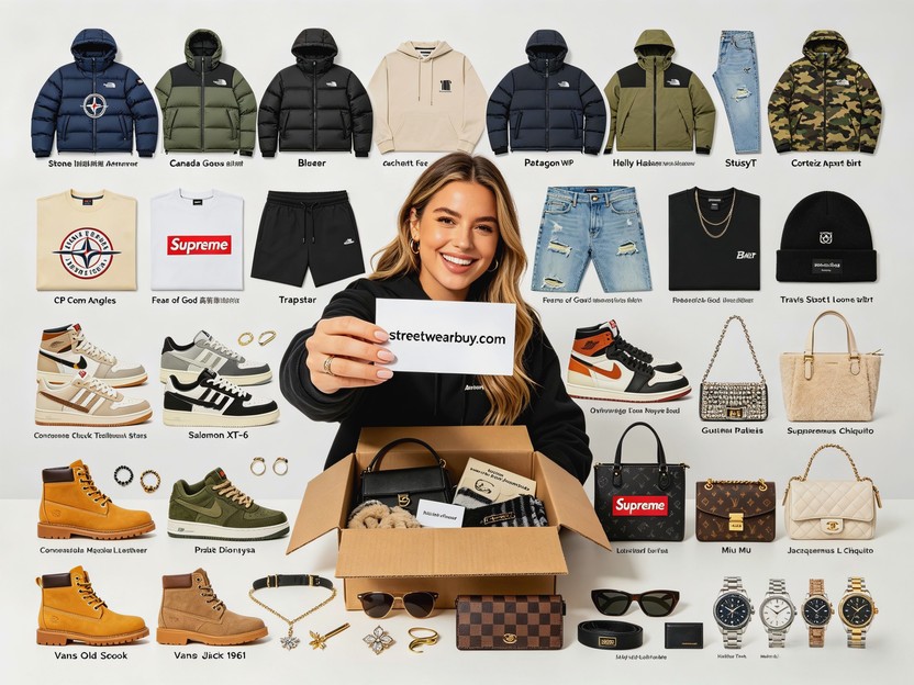 Rep haul showing multiple verified streetwear and luxury items